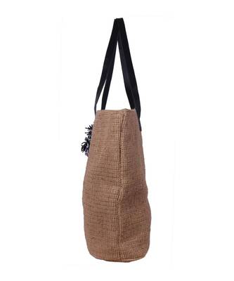 Beige Jute handbags 4