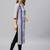 Light-grey printed viscose rayon kurta