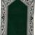 Green Cotton Janamaz Muslim Prayer Mat for kids