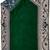 Green Cotton Janamaz Muslim Prayer Mat for kids
