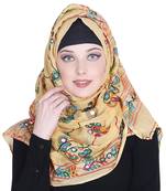 Multicolor embroidered cotton hijab