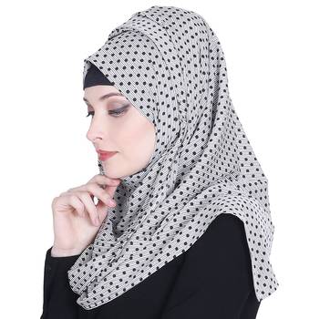 Multicolor printed polyester hijab 3