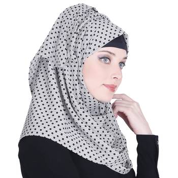 Multicolor printed polyester hijab 4