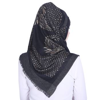 Multicolor printed viscose hijab 2