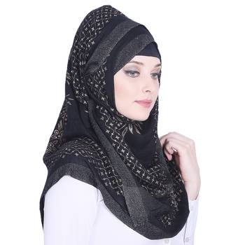 Multicolor printed viscose hijab 4
