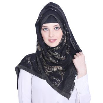 Multicolor printed viscose hijab 1