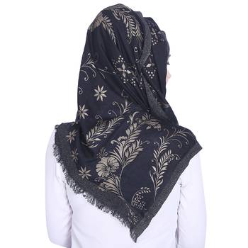 Multicolor printed viscose hijab 2