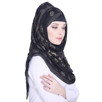 Multicolor printed viscose hijab 4