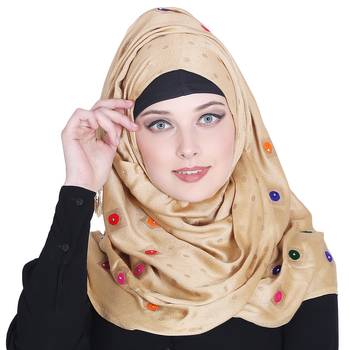 Multicolor printed viscose hijab 1