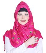 Multicolor printed viscose hijab
