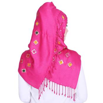 Multicolor printed viscose hijab 2