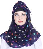 Multicolor printed viscose hijab