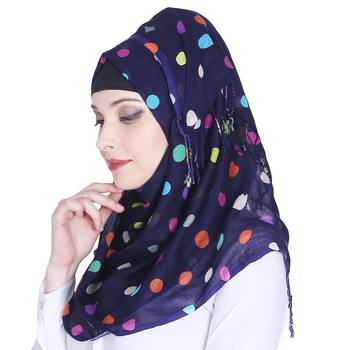 Multicolor printed viscose hijab 3