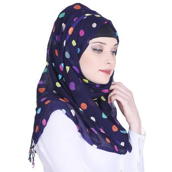 Multicolor printed viscose hijab 4
