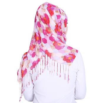 Multicolor printed viscose hijab 2