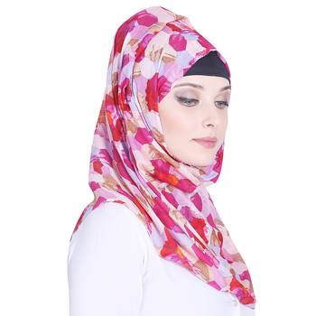 Multicolor printed viscose hijab 4