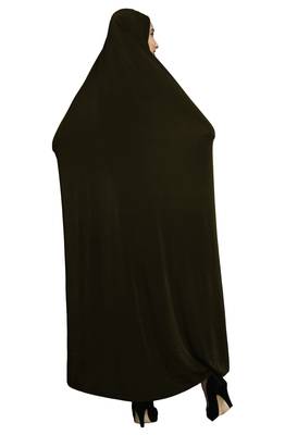 Copper Plain Lycra Burka 2