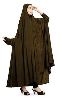 Copper Plain Lycra Burka 5