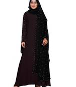 Dark-Violet Plain Lycra Burka