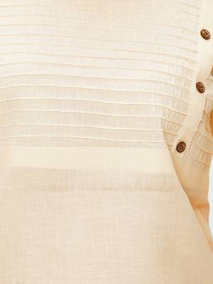 Cream plain cotton kurti 3