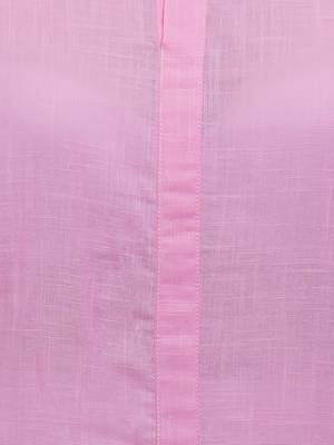 Pink Embroidered Cotton Kurti 4