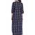 Navy-blue printed rayon kurti