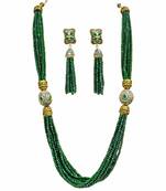 Green Tanjore Onex  Agate Necklace Sets