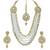 Gold plated stones kundans necklace earrings bollywood party necklace set