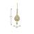 Gold plated stones kundans necklace earrings bollywood party necklace set