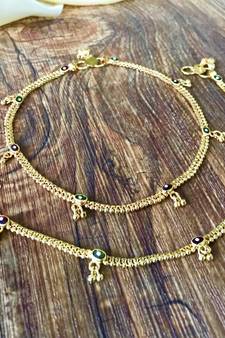 Gold anklets