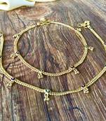 Gold anklets