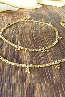 Gold anklets