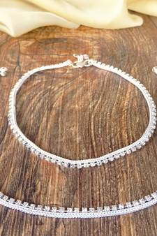 Silver anklets
