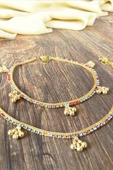 Gold anklets