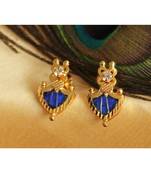 Beautiful Blue Palakka Designer Earrings
