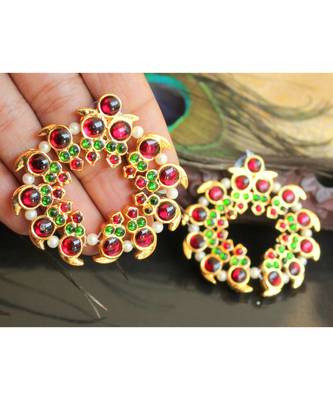 Beautiful Kemp Green Mango Designer Earrings 1