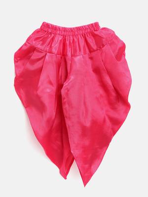 Yellow Woven Art Silk Kids Tops 2