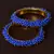 Blue Beaded Gold Plated Pair of Bangles for Women