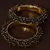 Black Beaded Gold Plated Pair of Bangles for Women