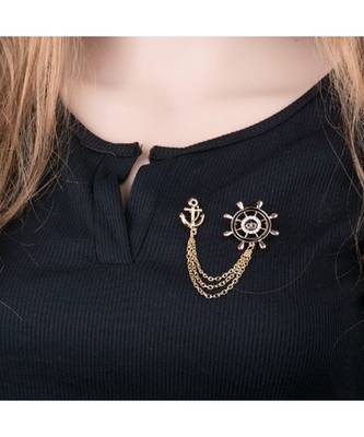 Anchor Collar Brooch Pin 1
