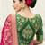 Rani pink woven silk saree with blouse