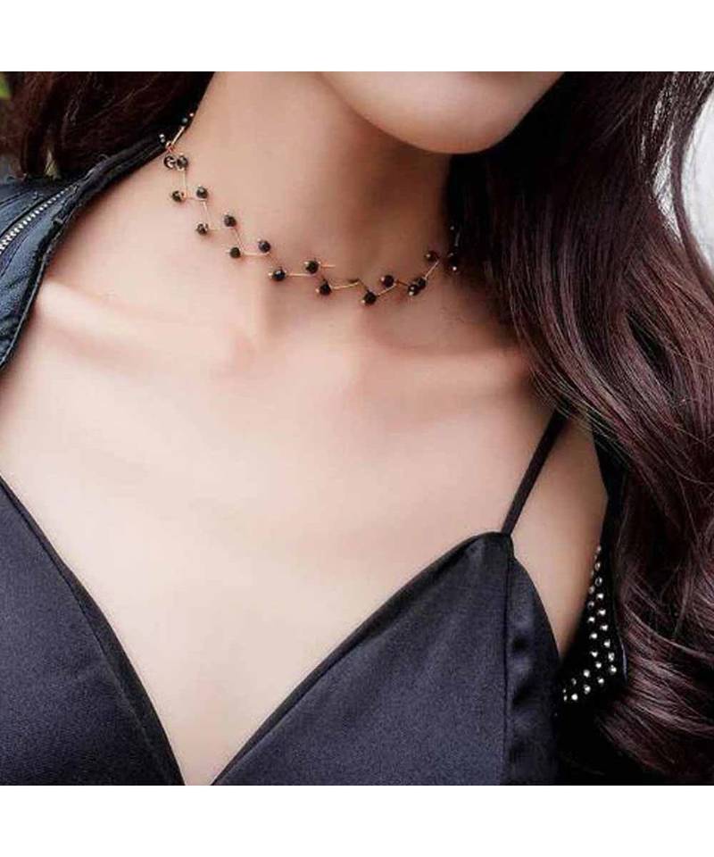 Black Pearl Choker Necklace