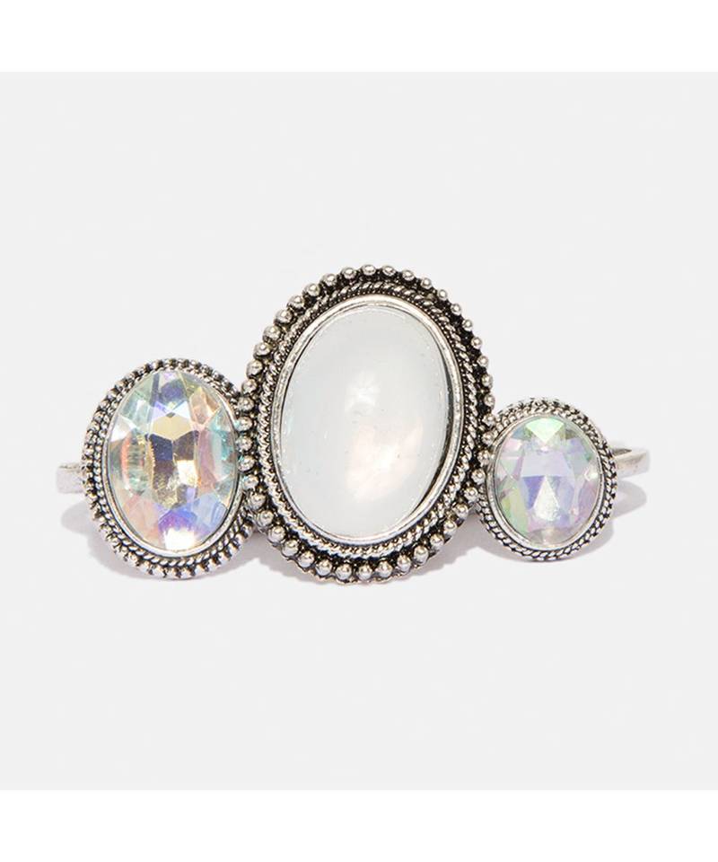 Allira Oxidized Silver Ring Set