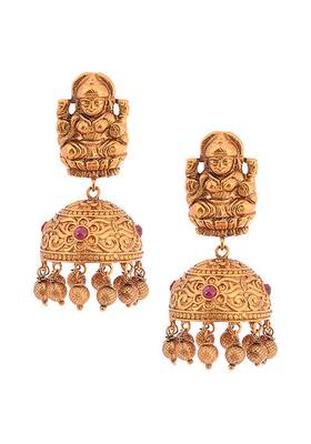 Temple Work Temple Set With Rudraksh And Pearls 3