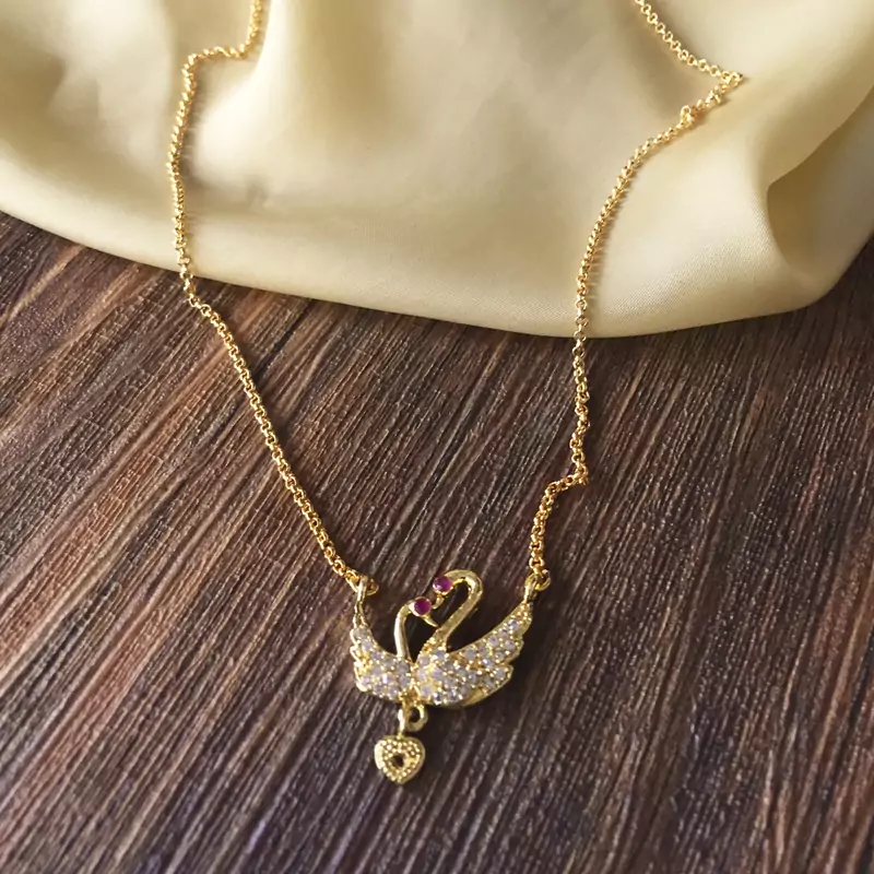 Gold necklaces
