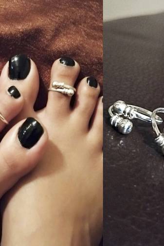 Silver toe-rings