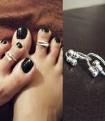 Silver toe-rings