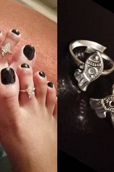 Silver toe-rings