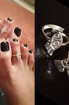 Silver toe-rings