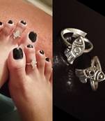 Silver toe-rings